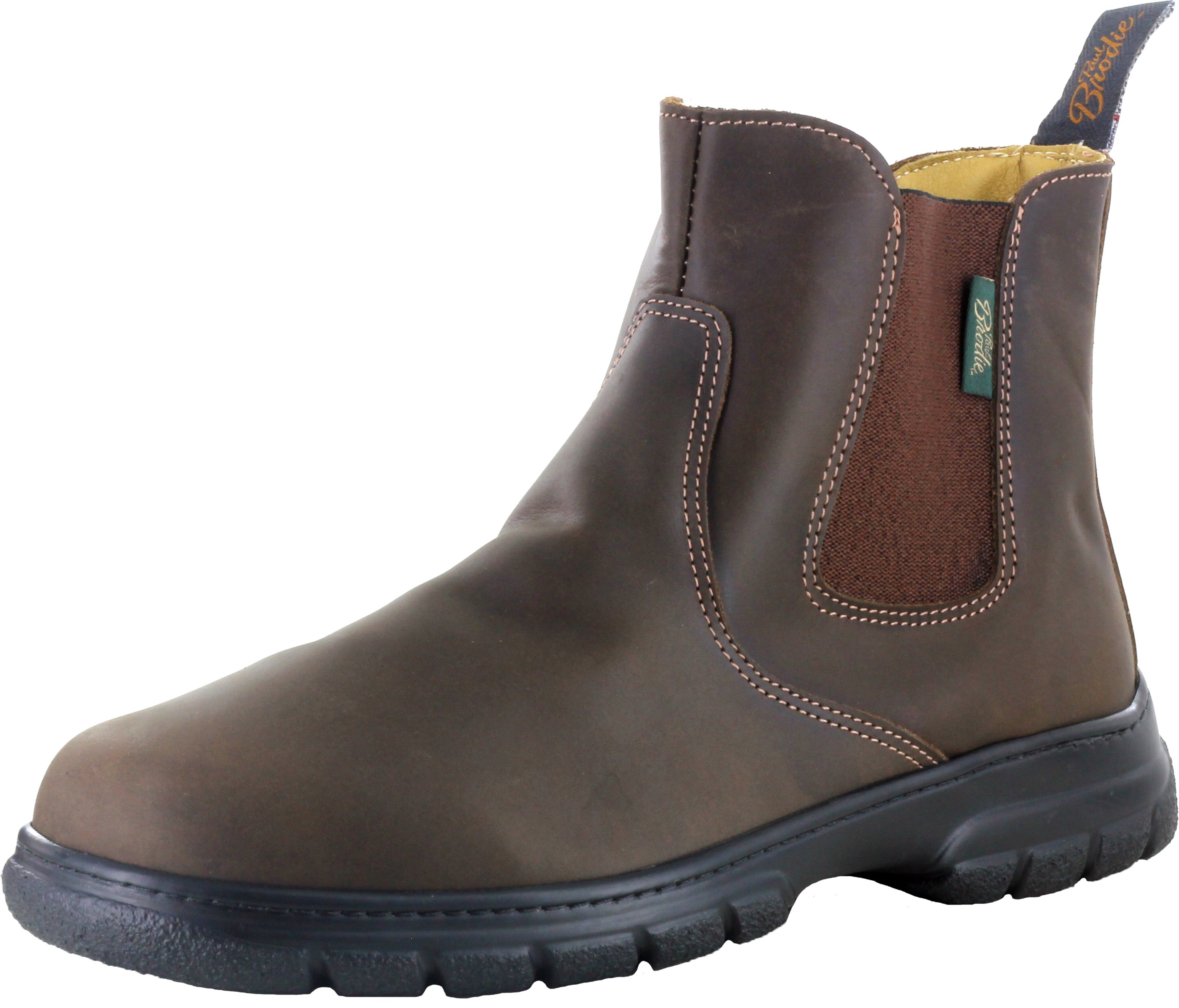 Paul Brodie Double Gore Boots - Crazy Horse Brown