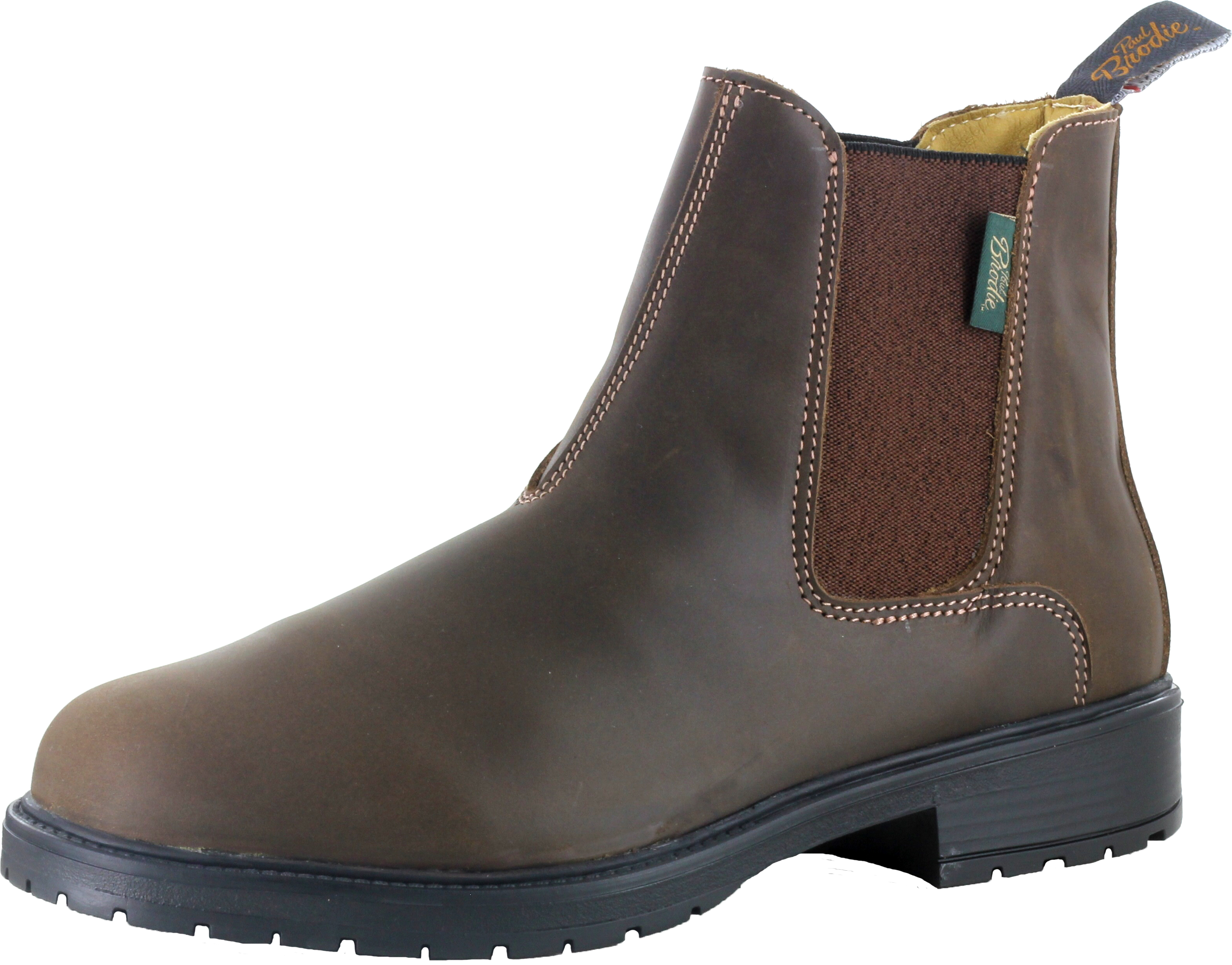 Paul Brodie Double Gore Boot - Crazy Horse Brown